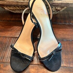 INC International Concepts Black Elegant Heels